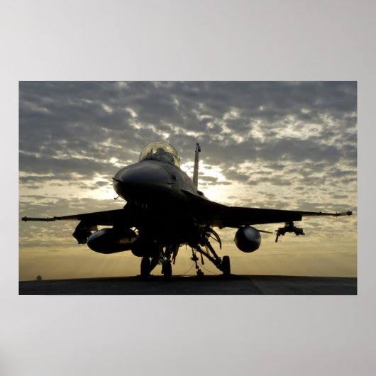Poster F-16 Aéronefs de Faucon de combat (Devant)