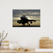 Poster F-16 Aéronefs de Faucon de combat (Cuisine)