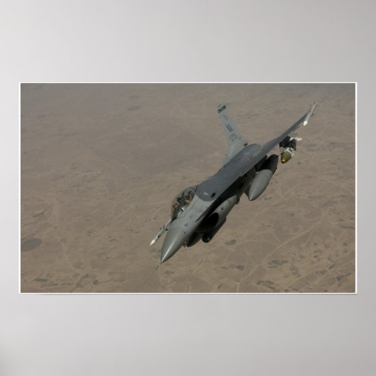 Poster F-16 Aéronefs de Faucon de combat (Devant)
