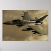 Poster F-16 Aéronefs de Faucon de combat (Devant)