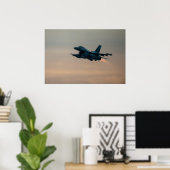 Poster F-16 Aéronefs de Faucon de combat (Bureau à domicile)