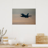 Poster F-16 Aéronefs de Faucon de combat (Cuisine)