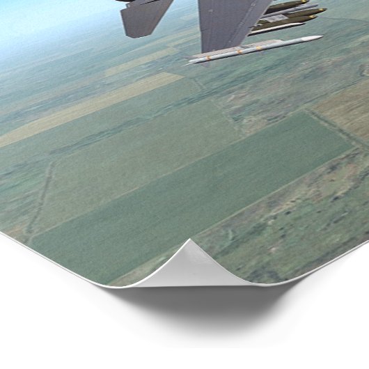 POSTER F-16 FALCON DE COMBAT (Coin)