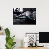 Poster F-16 Faucon combattant (Bureau à domicile)