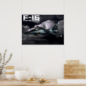 Poster F-16 Faucon combattant (Cuisine)