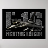Poster F-16 Faucon combattant (Devant)