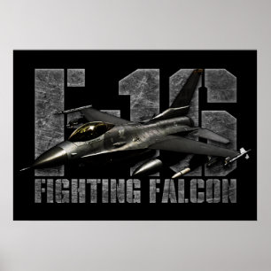Poster F-16 Faucon combattant