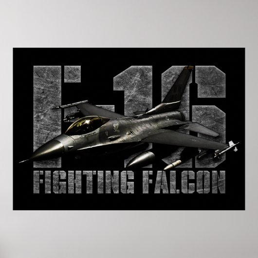 Poster F-16 Faucon combattant (Devant)