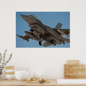 Poster F-16 Faucon combattant (Cuisine)