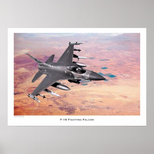 Poster F-16 Fighting Falcon (Devant)