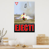POSTER F-16C COMBAT FALCON - EJECT! (Cuisine)