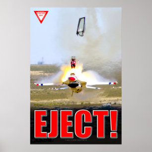POSTER F-16C COMBAT FALCON - EJECT!