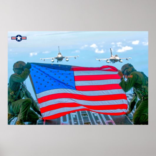 POSTER F-16C FALCON DE COMBAT (Devant)