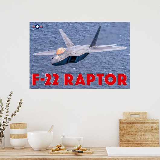 POSTER F-22 RAPTEUR (Cuisine)