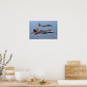 Poster F-22 Raptor et F-15 Eagle (Cuisine)