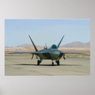 Poster F-22 Raptor Taxiing