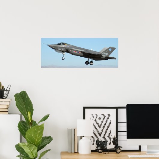 Poster F-35 Éclair II (Bureau à domicile)