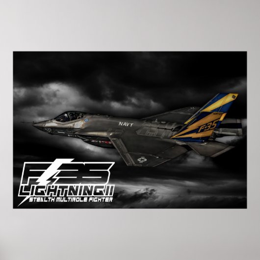 Poster F-35 Éclair II (Devant)