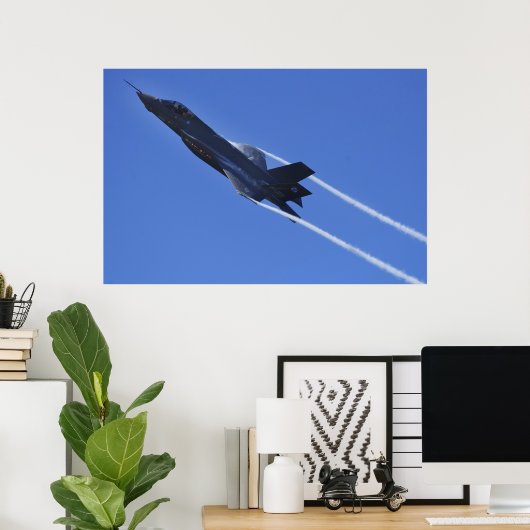 Poster F-35 Éclair II (Bureau à domicile)