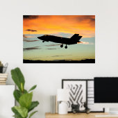 Poster F-35 Éclair II (Bureau à domicile)