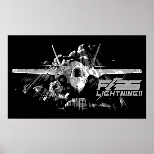 Poster F-35 Éclair II Imprimer (Devant)