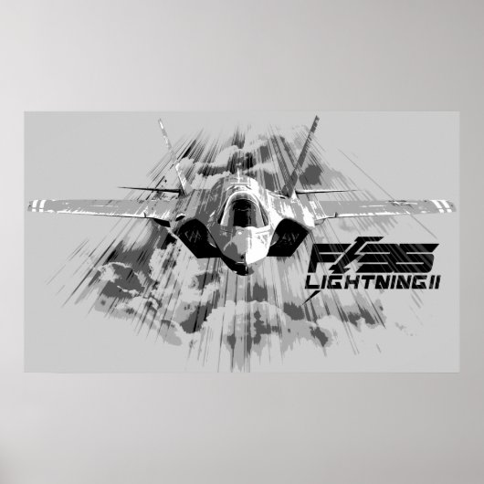 Poster F-35 Éclair II Imprimer (Devant)