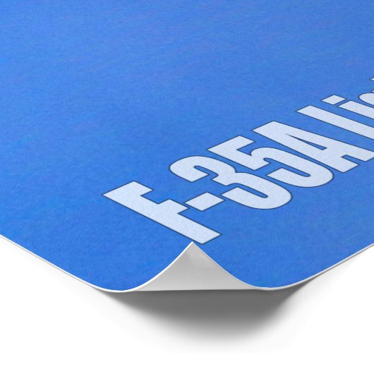 POSTER F-35A ÉCLAIRAGE II (Coin)