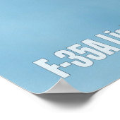 POSTER F-35A ÉCLAIRAGE II (Coin)