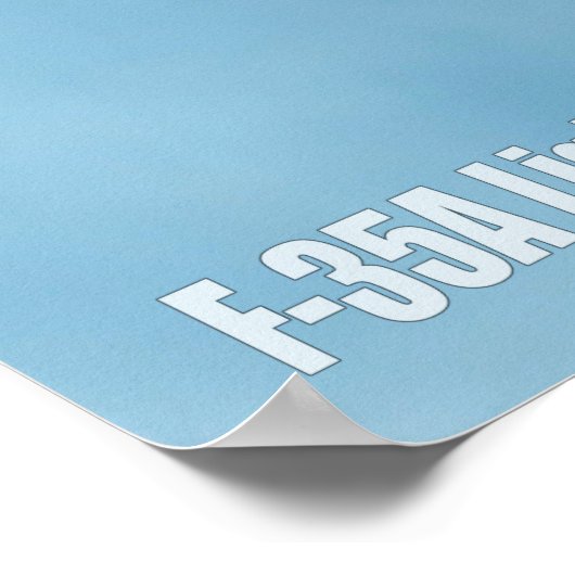 POSTER F-35A ÉCLAIRAGE II (Coin)