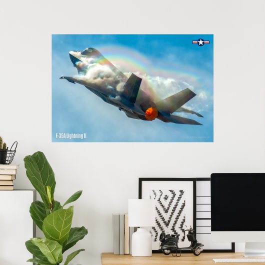 POSTER F-35A ÉCLAIRAGE II (Bureau à domicile)