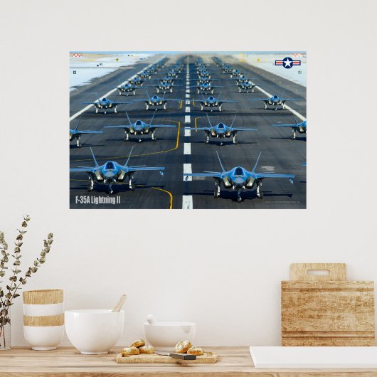 POSTER F-35A ÉCLAIRAGE II (Cuisine)
