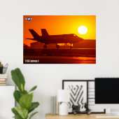 POSTER F-35A ÉCLAIRAGE II (Bureau à domicile)