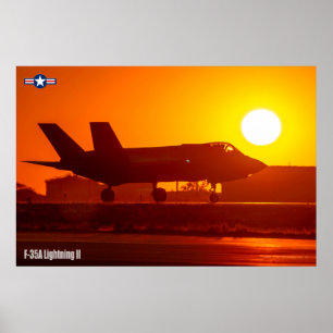 POSTER F-35A ÉCLAIRAGE II