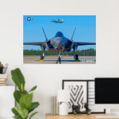 POSTER F-35A ÉCLAIRAGE II (Bureau à domicile)