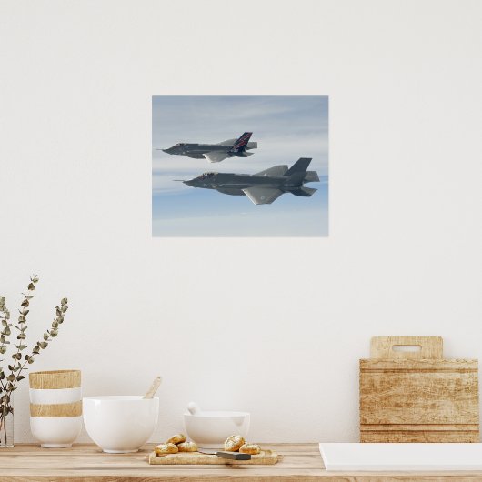 Poster F-35A Lightning II Joint Strike Fighters (Cuisine)