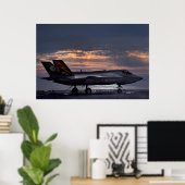 Poster F-35B Éclair II (Bureau à domicile)