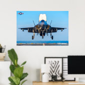POSTER F-35B ÉCLAIRAGE II (Bureau à domicile)