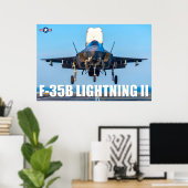 POSTER F-35B ÉCLAIRAGE II (Bureau à domicile)