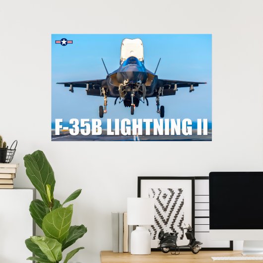POSTER F-35B ÉCLAIRAGE II (Bureau à domicile)