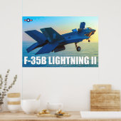 POSTER F-35B ÉCLAIRAGE II (Cuisine)