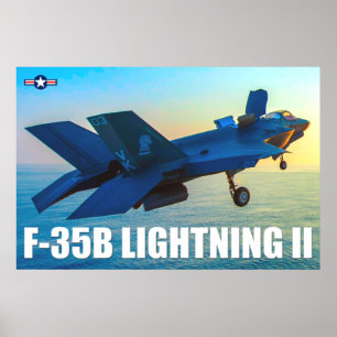 POSTER F-35B ÉCLAIRAGE II