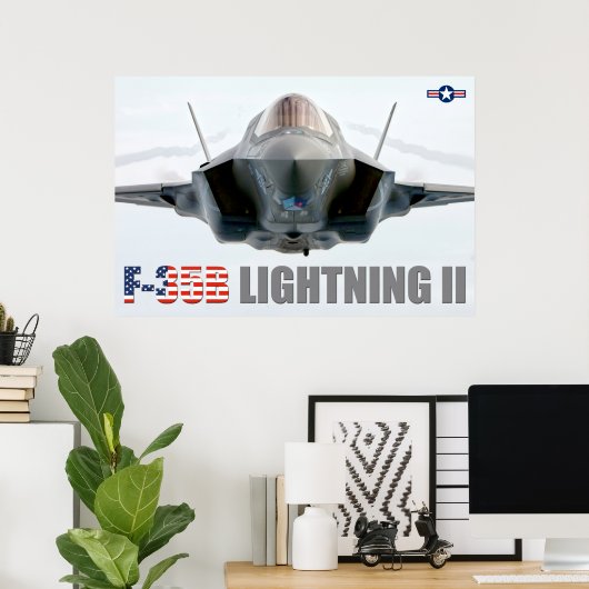 POSTER F-35B ÉCLAIRAGE II (Bureau à domicile)