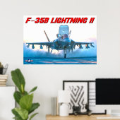 POSTER F-35B ÉCLAIRAGE II (Bureau à domicile)