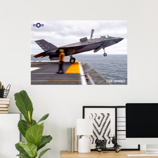 POSTER F-35B ÉCLAIRAGE II (Bureau à domicile)