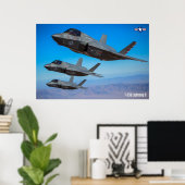 POSTER F-35B ÉCLAIRAGE II (Bureau à domicile)