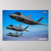 POSTER F-35B ÉCLAIRAGE II (Devant)