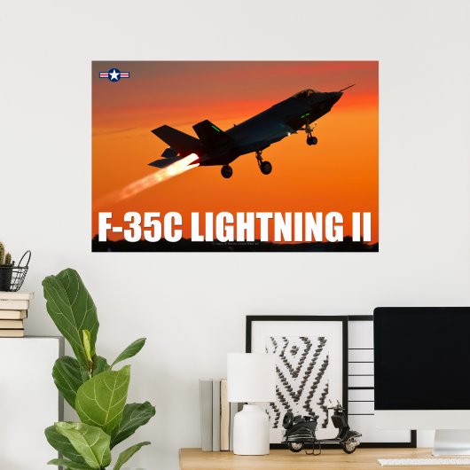 POSTER F-35C (Bureau à domicile)