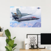 POSTER F-35C ÉCLAIRAGE II (Bureau à domicile)