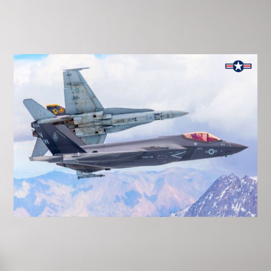 POSTER F-35C ÉCLAIRAGE II (Devant)