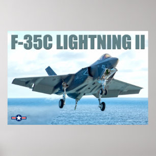 POSTER F-35C ÉCLAIRAGE II